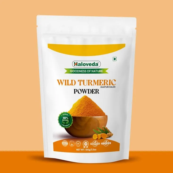 HALOVEDA Kasturi Haldi Powder For Face