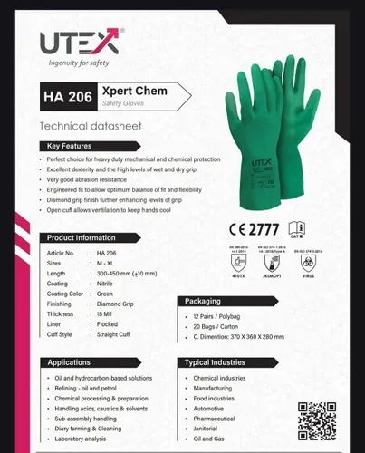 Nitrile Rubber Hand Gloves