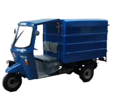 Tesla-DL E-Rickshaw with E Cart Closed Body