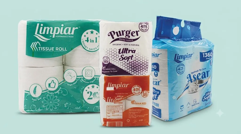 toilet rolls